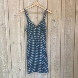 Speechless Blue Gingham Mini Dress
